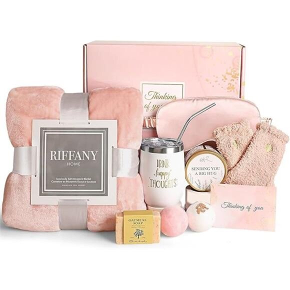 Birthday Gifts for Women, Unique Happy Birthday Gift Basket Self Care Package - Picture 7 of 7